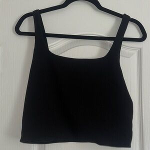 Express Black Crop Top Lined size Medium